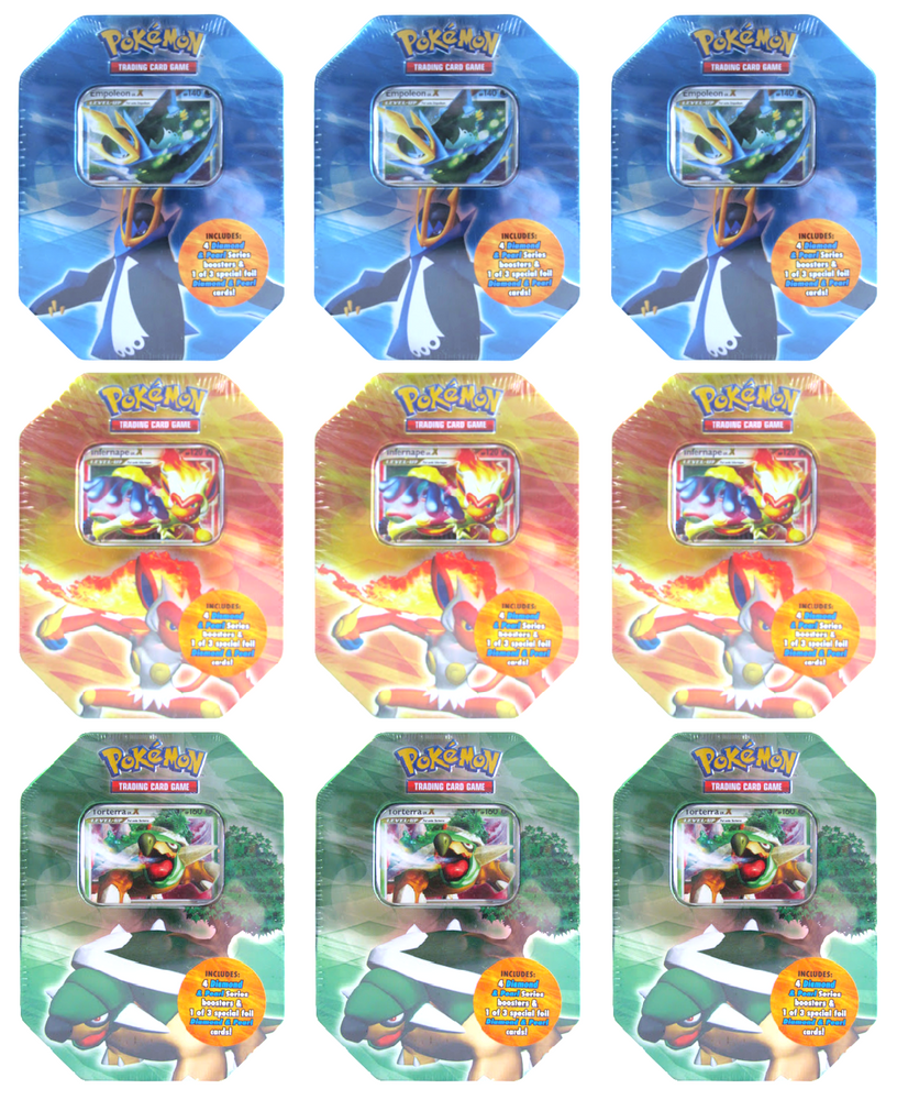 Diamond & Pearl - Collector's Tin Display (Infernape/Empoleon/Torterra)