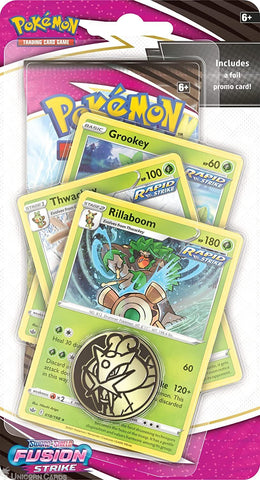 Sword & Shield: Fusion Strike - Single Pack Blister (Rillaboom, Thwackey, Grookey)