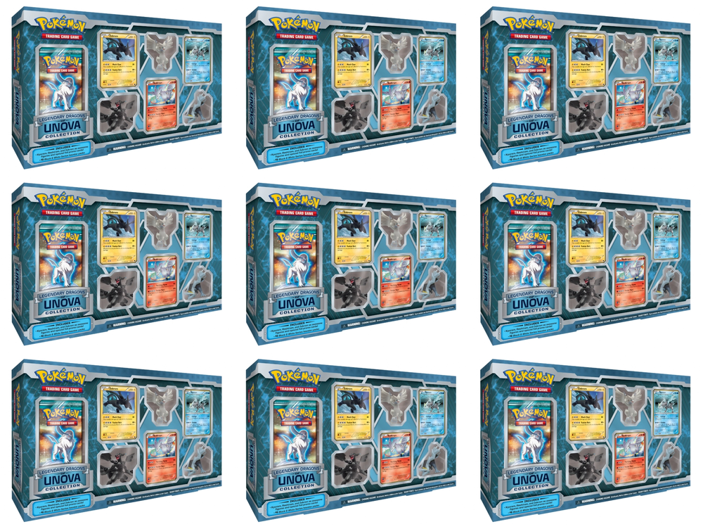 Legendary Dragons of Unova Collection Display