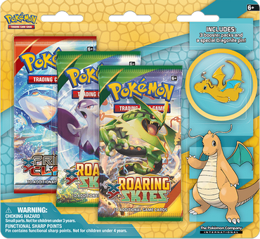 XY: Roaring Skies - Collector's Pin 3-Pack Blister (Dragonite)